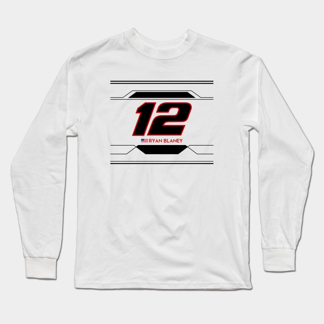 Ryan Blaney #12 2023 NASCAR Design Long Sleeve T-Shirt by AR Designs 